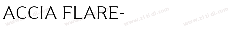 ACCIA FLARE字体转换